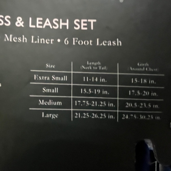 Laura Ashley Large Dog Harness and Leash blue floral - Picture 2 of 3